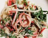 【お弁当に】ちくわのしそカニカマ揚げ☆作り方2写真