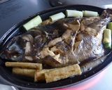 ストウブで丸ごとカレイの煮つけ作り方3写真