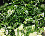 新玉ねぎの葉のもっちもちなお好み焼き♬作り方1写真
