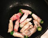 オクラのお肉巻き！作り方4写真