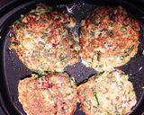 新玉ねぎの葉のもっちもちなお好み焼き♬作り方7写真