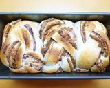 あん食パン～黒糖きな粉粒あん三つ編みパン作り方24写真