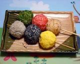 行楽弁当にも♪三色団子風おにぎり作り方3写真