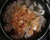 子供でも食べれるキムチ鍋(･ω･☆ｷﾗ作り方2写真