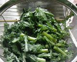 春菊の炒めたが作り方1写真
