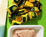 かぼちゃの鶏そぼろあんかけ作り方1写真