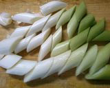 鶏肉 長ネギ ズッキーニの 中華スープ♪作り方2写真