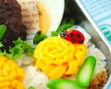 キャラ弁☆デコ弁　簡単！春のお花畑弁当作り方5写真