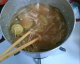 鶏肉 長ネギ ズッキーニの 中華スープ♪作り方7写真