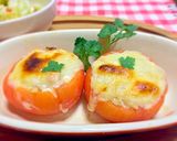 まるごとトマトのミルクリゾットグラタン作り方4写真