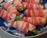 スナップえんどう・ぶなしめじの豚肉巻き作り方2写真