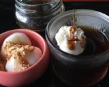 コーヒーゼリーと黒酢入りの黒みつ作り方3写真