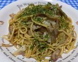 ごぼうとネギの和風焼きそば作り方8写真