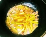 ☆ツワブキと鶏の小鉢☆作り方5写真