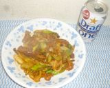 パパの味付け豚ホルモン焼き作り方4写真