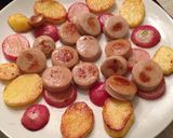 焼きポテトと白ソーセージ＆ラディッシュ作り方5写真