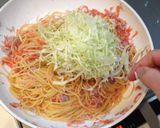 ☆キャベツと干しエビの春風香るパスタ作り方7写真