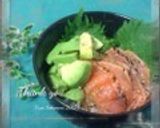 マグロとアボガドの胡麻油入りだれの丼作り方9写真