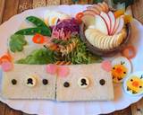 簡単キャラ弁＊コリラックマのサンドイッチ作り方5写真