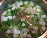 カブとセロリのスープ★緑のミネストローネ作り方6写真