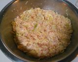 春キャベツと豚ミンチの山芋豆腐焼き♡作り方3写真