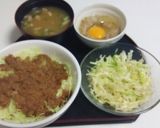 手抜き肉そぼろ丼作り方6写真
