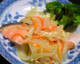 鮭のマヨ野菜がけ(￣m￣* )作り方5写真