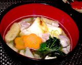 白だしでさっぱり！具だくさん雑煮(^^♪作り方4写真