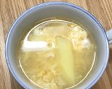 薄切りポテトと卵のコンソメスープ作り方6写真