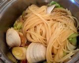 ホンビノス貝中華風パスタ作り方5写真