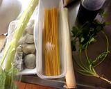 ホンビノス貝中華風パスタ作り方1写真