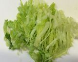 超簡単‼︎ごま油香るレタス丼☆作り方1写真