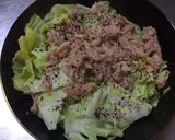 キャベツとツナの蒸し煮作り方3写真