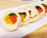 鶏胸肉の彩りロール〜大葉味噌ソース〜作り方14写真