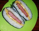 おにぎらず♪feat スパム 卵焼き♡作り方10写真