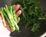 わさび菜のサラダ作り方1写真