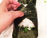 鶏肉の麦みそ漬けとチーズのおにぎらず作り方16写真