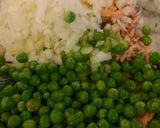 簡単 鮭缶 水きりヨーグルトでサラダ 作り方3写真