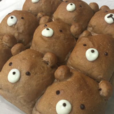 くまちゃん＊ちぎりパン by ここなつみる 【クックパッド】 簡単