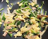 お弁当用。卵とほうれん草のソテー作り方5写真