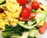 ☆春色鮮やか！卵とチンゲン菜炒め作り方8写真