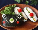 くまさんデコおにぎらず＊キャラ弁にも作り方8写真