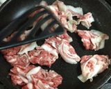 新ニンジンと豚バラの甘辛炒め作り方1写真