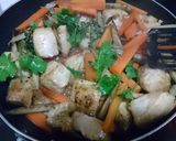 鶏むね肉とゴボウの甘辛蒸し煮作り方6写真
