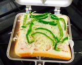 ピーマン・キャベツのホットサンド〜母の味作り方3写真