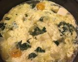 ☆ケールのにんにく炒めde中華風スープ☆作り方4写真
