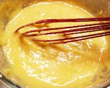 材料4つ、電子レンジでつくるマロンケーキ作り方3写真