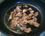 野沢菜豚肉炒め、作り方1写真