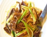 ネギとしぐれ煮の旨みパスタ。作り方6写真