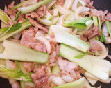 豚肉と青梗菜の中華炒め♪メンマ、筍入り♪作り方3写真